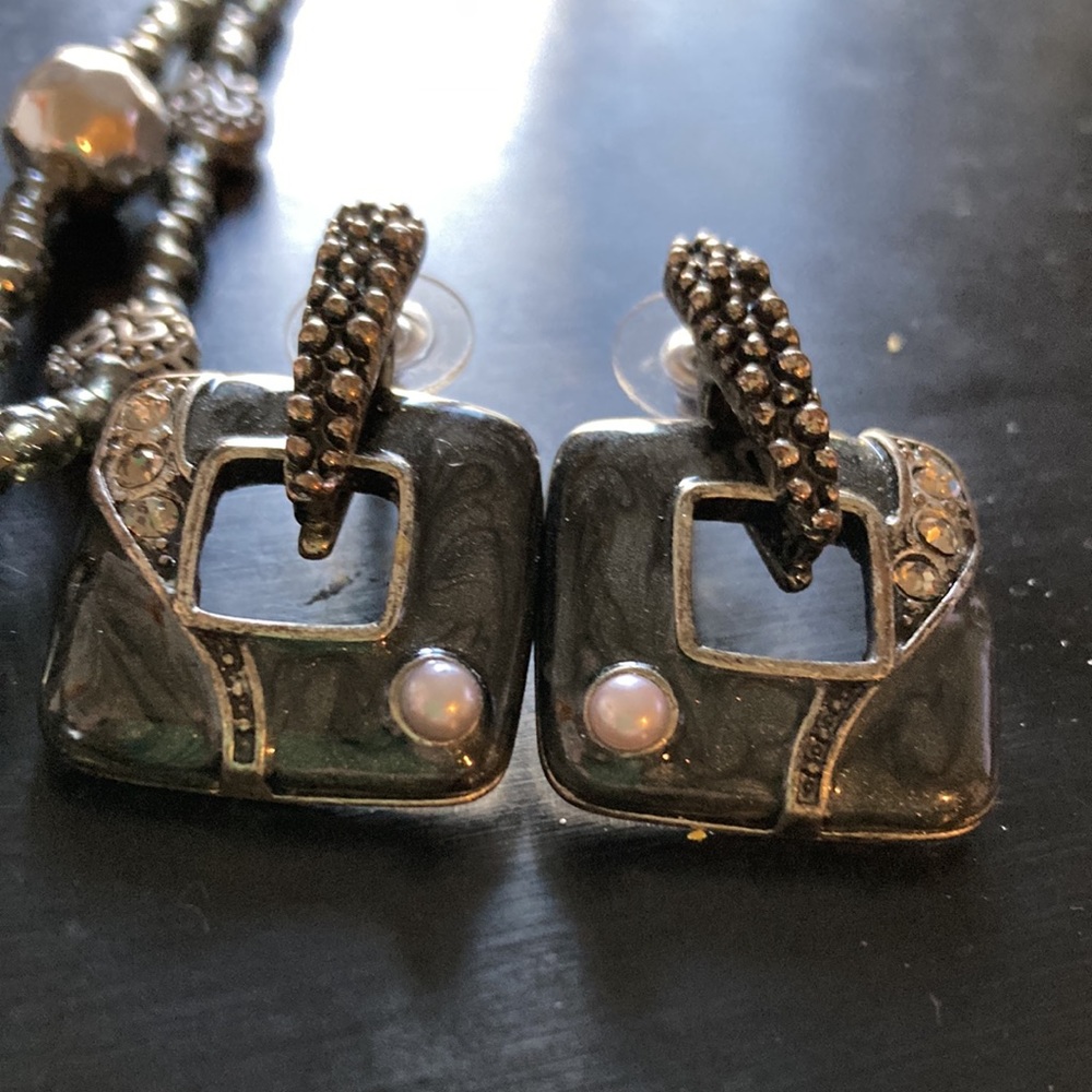 Statement Necklace With Earrings Bundle - image 3